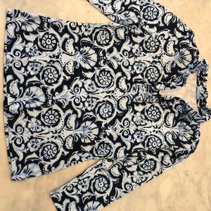 J McLaughlin Durham Ruffle Top! Size M